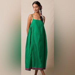 Injiri Green Slip Dress